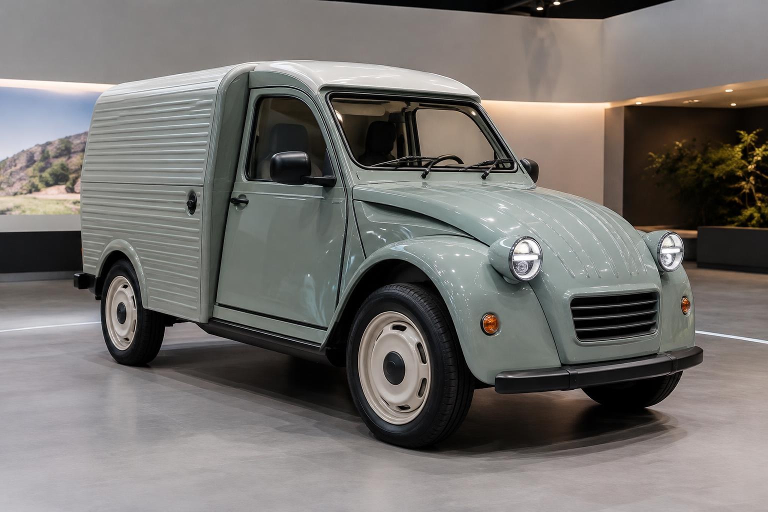 Citroën 2CV Fourgonnette elétrico: o que o conceito revela sobre o futuro dos utilitários